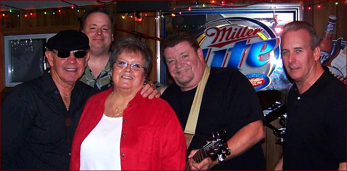 Thelma Porch, John Campbell, George Wolcott, Mike Roman and Frankie J Of The Weekenders Band.com