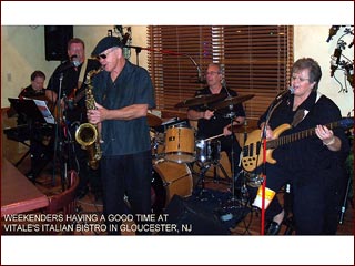 The Band In Action At Vitale's
